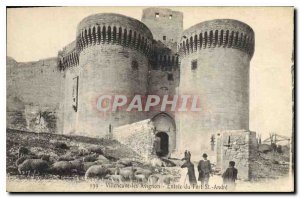 Old Postcard Villeneuve Avignon Entree Fort St Andre Shepherd Sheep
