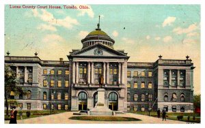 Postcard COURT HOUSE SCENE Toledo Ohio OH AQ9064