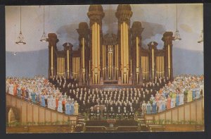 Utah SALT LAKE CITY Mormon Tabernacle Choir and Organ, Temple Square ~ Chrome