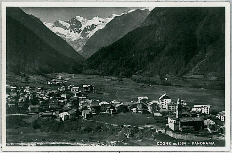 AOSTA province vintage postcard - Cogne 1951-