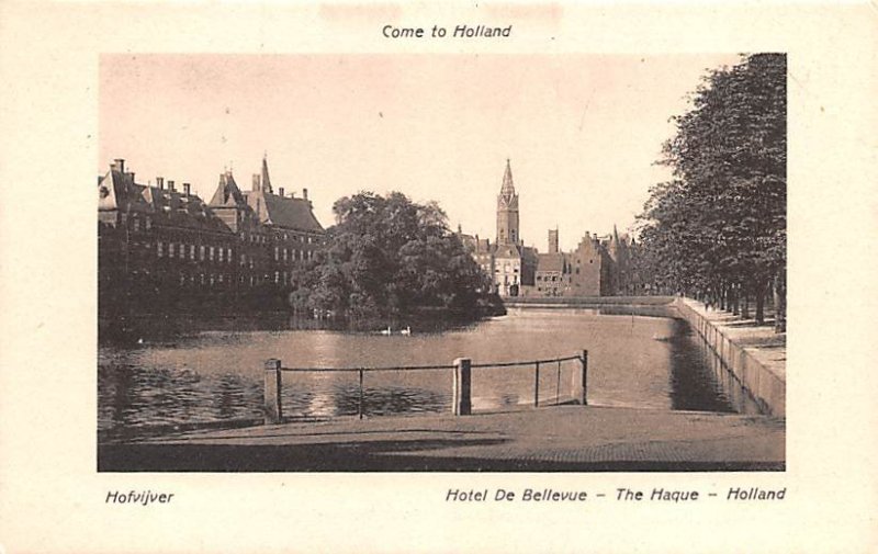 Hotel De Bellevue, The Haque Holland Unused 