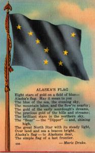 Alaska State Flag and Poem By Marie Drake