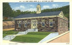 US Post Office - Boone, North Carolina NC Postcard