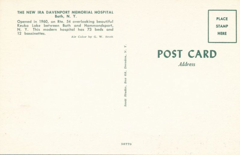 Bath NY, New York - Davenport Memorial Hospital