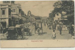 CEYLON - SRI LANKA - KAYMANS GATE - BUSY STREET SCENE - UDB