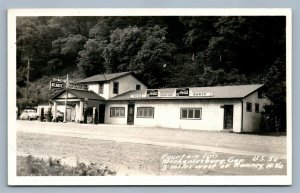 MECHANICSBURG GAP WV GAS STATION FOUNTAIN INN ANTIQUE REAL PHOTO POSTCARD RPPC