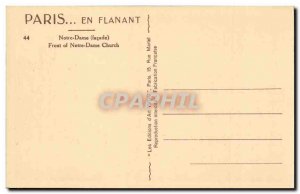 Paris - 4 - Notre Dame Old Postcard