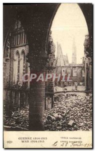 Old Postcard Army Ypres Bombard
