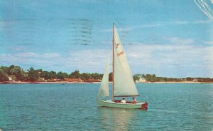 USA Long Island Sailing Paradise Vintage Postcard 07.34