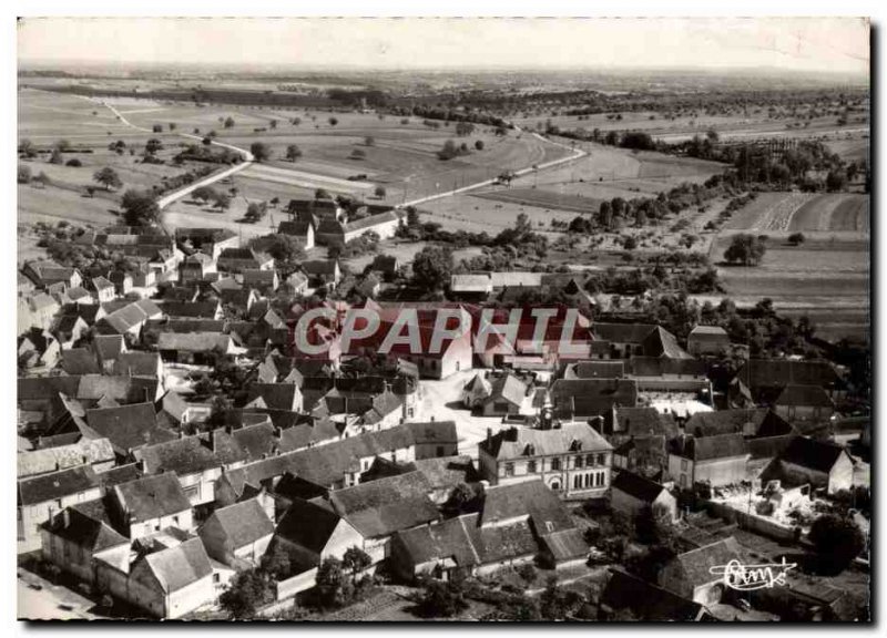 Modern Postcard Chailley Aerienne View On The Mayor And & # 39Eglise