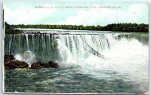 M-65092 Horse Shoe Falls From Canadian Park Niagara Falls Canada