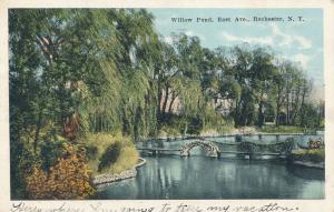 Willow Pond on East Avenue at Rochester, New York - pm 1923 - WB