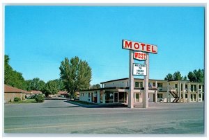 c1950's Motel West Roadside Cars Idaho Falls Idaho ID Unposted Vintage Postcard