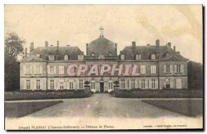 Old Postcard Plassac Charente Inferieure Chateau de Plassac