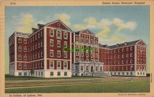 Postcard United States Veterans' Hospital Dallas at Lisbon TX