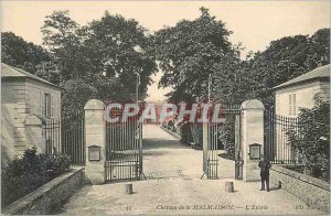 Old Postcard 45 Castle of Malmaison the entry