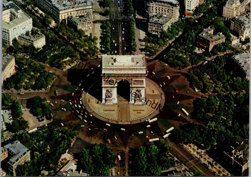 L'Arc de Triomphe Paris France Postcard PC264