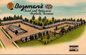 Tennessee Nashville Bozeman's Quality Court Curteich