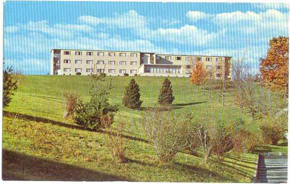 Pence Hall Men's Dorm at Fairmont College West Virginia WV Chrome