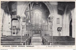 WEMBLEY, Middlesex, England, 1900-1910's; Interior , Parish Church