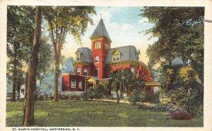 AMSTERDAM, New York NY    ST MARY'S HOSPITAL  Montgomery County  1922 Postcard