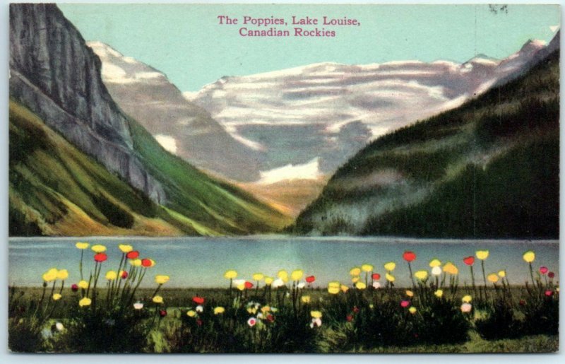 Postcard - The Poppies - Lake Louise, Canadian Rockies 