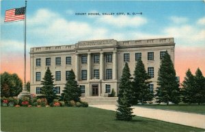 Court House, Valley City, North Dakota Vintage Postcard