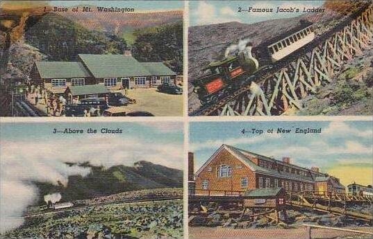 New Hampshire Base Of Mount Washington Famous Jacobs Ladder Above The Clouds ...