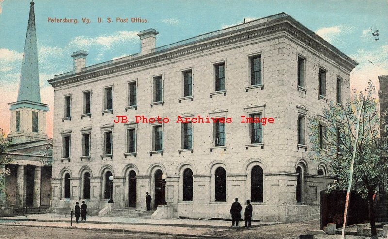 VA, Petersburg, Virginia, Post Office Building, Exterior, Leighton No L-2354