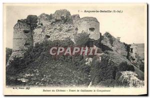 Old Postcard Arques La Bataille castle ruins of William the Conqueror Tours