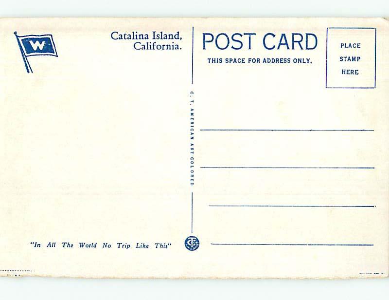 Unused W-Border ST. CATHERINE HOTEL Los Angeles - Catalina Island CA Q7195