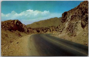 Albuquerque New Mexico NM, Vista Rocks in Tijeras Canyon, Highway, Postcard