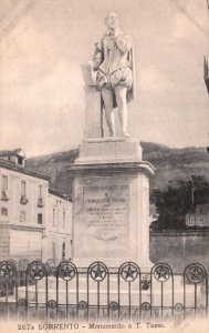 Vintage Postcard Monumento a Torquato Tasso Open Air Museum in Sorrento Italy