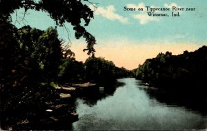 Indiana Winamac Scene On Tippecanoe River