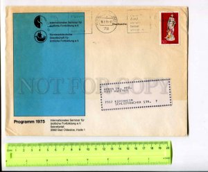 400357 GERMANY 1975 y real posted Freiburg COVER ADVERTISING Seminar medicine