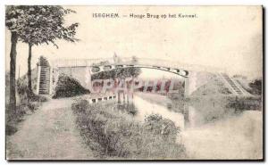 Old Postcard Isegem Hooge Burg op het Kanaal
