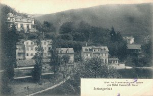 Germany Schlangenbad Blick Schwelzertal vom Balkon Hotel Russischer Kaiser 06.28