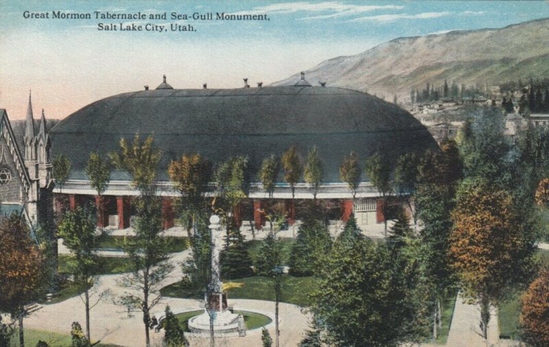 SALT LAKE CITY, Utah, 1900-10s; Great Mormon Tabernacle & Sea-Gull Monument