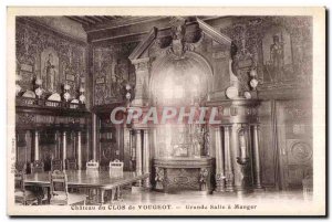 Old Postcard Chateau du Clos de Vougeot Grand Dining Room