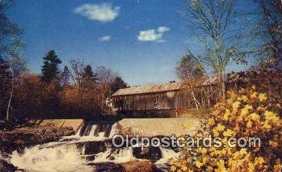 Thetford Center, VT USA Covered Bridge Postal Used Unknown light wear, postal...