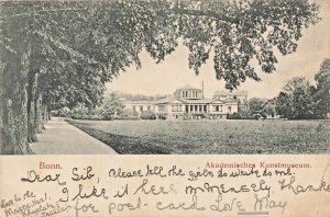 BONN GERMANY~AKADEMISCHES KUNSTMUSEUM~1903 PHOTO POSTCARD