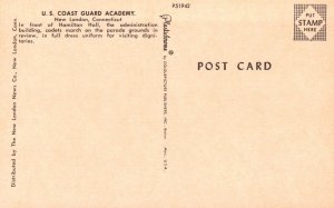 Vintage Postcard US Coast Guard Academy New London Connecticut By Plastichrome