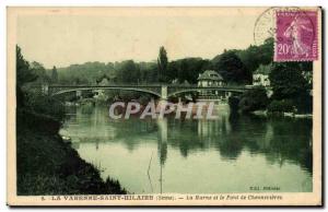 Old Postcard La Varenne Saint Hilaire La Marne Bridge Chennevieres