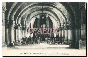 Postcard Old Crypt Saintes Saint Eutrope first Bishop of Saintes