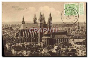 Old Postcard Tournai The Cathedral