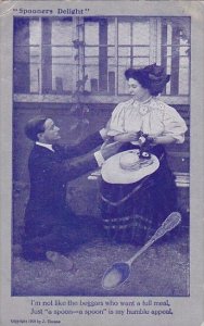 Romantic Couple Spooners Delight 1909