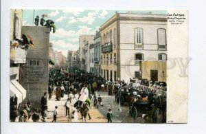 424395 Spain Canary Islands Las Palmas Triana Street Carnival Vintage postcard