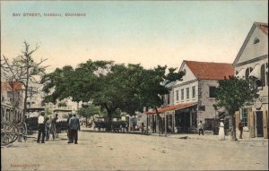 Nassau Bahamas Bay St.  c1910 Postcard - Soft Paper