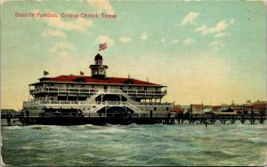 Vtg Corpus Christi Texas TX Seaside Pavilion 1908 Postcard