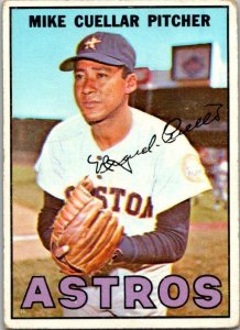 1967 Topps Baseball Card Mike Cuellar Houston Astros sk2188